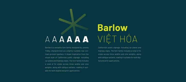 font barlow việt hóa