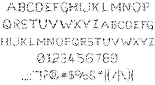 Các font chữ tattoo đẹp