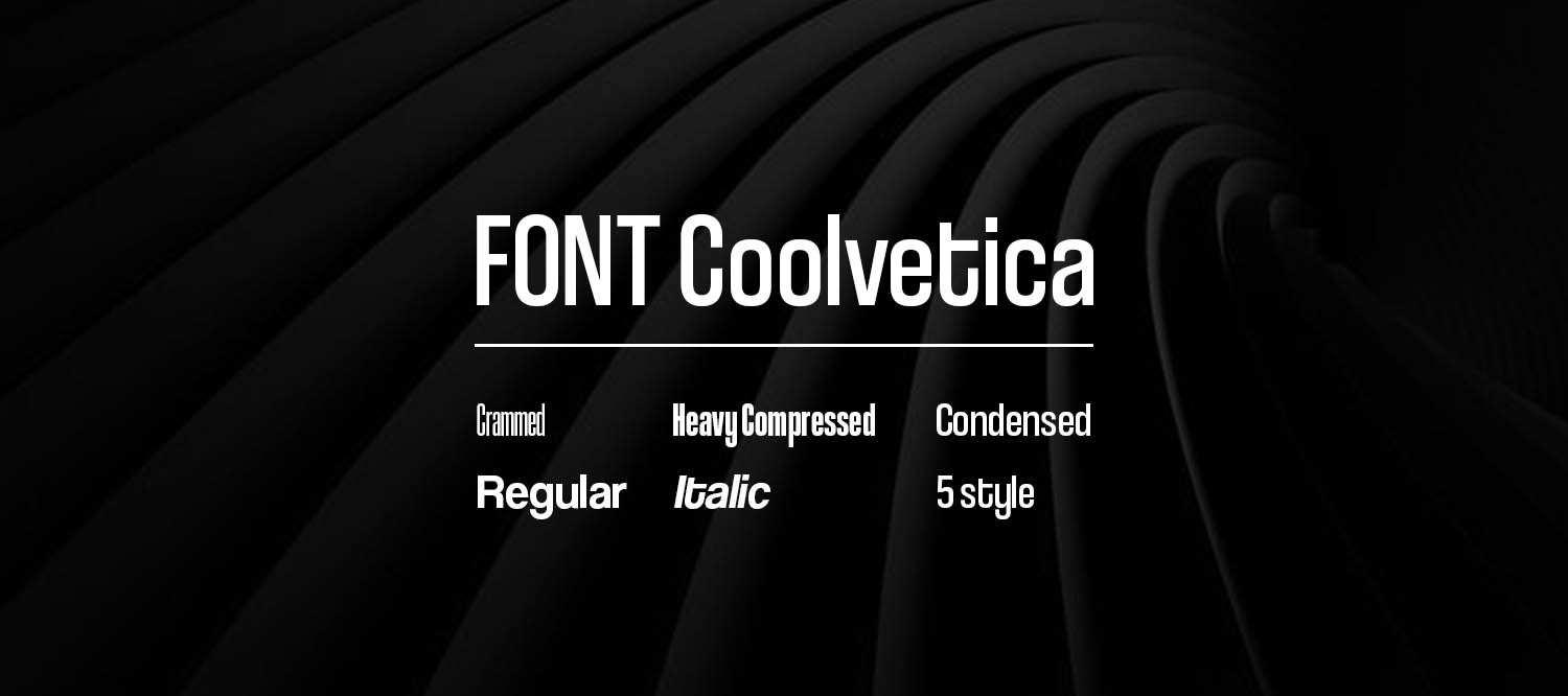 Font Coolvetica regular
