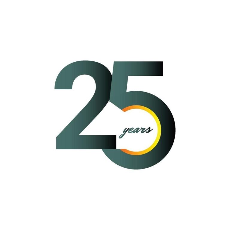 logo 25 năm vector