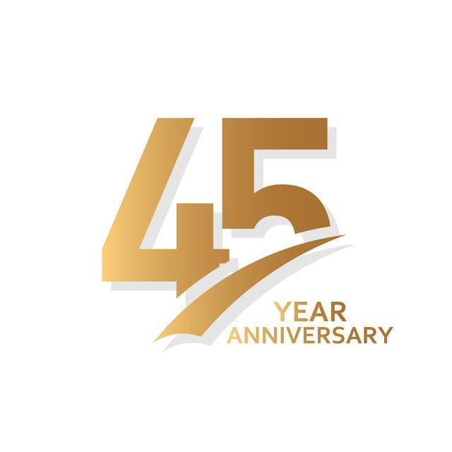 logo 45 năm vector