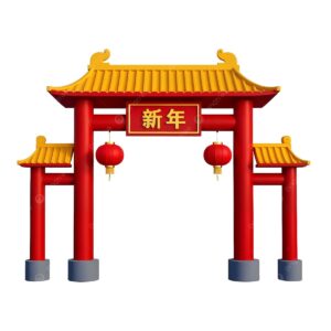 cổng chùa vector