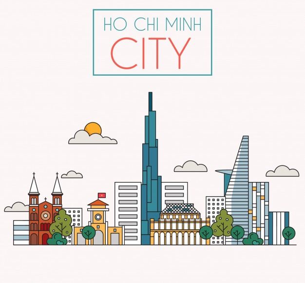 Mẫu thiết kế Thành phố Hồ Chí Minh chuẩn sắc nét 0