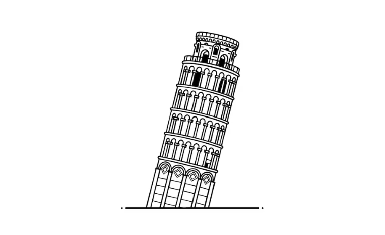 Tải 20+ mẫu tháp nghiêng Pisa vector đầy đủ định dạng AI, PNG, SVG, CDR, EPS