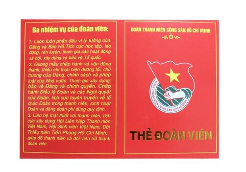 Mặt trước của thẻ đoàn viên 