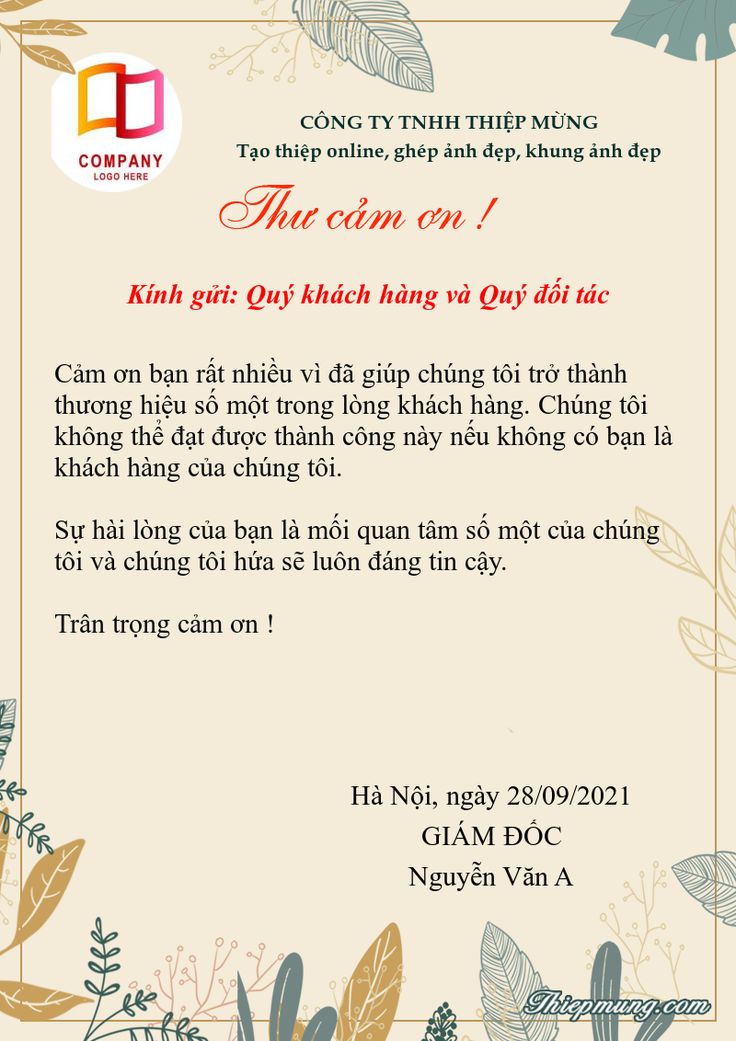 Tải 10+ mẫu thư cảm ơn vector đầy đủ định dạng AI, PNG, SVG, CDR, EPS miễn phí