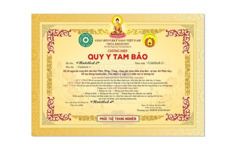 Tải 15+ mẫu vector giấy chứng nhận quy y tam bảo chuẩn sắc nét và uy nghiêm (AI, PNG, SVG, CDR, EPS)