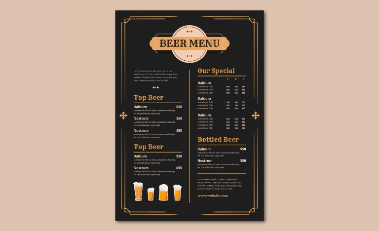 Tải 20+ mẫu vector menu quán nhậu đầy đủ định dạng AI, PNG, SVG, CDR, EPS miễn phí