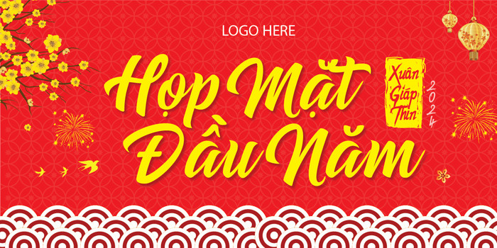 Background gặp mặt đầu năm hứng khởi