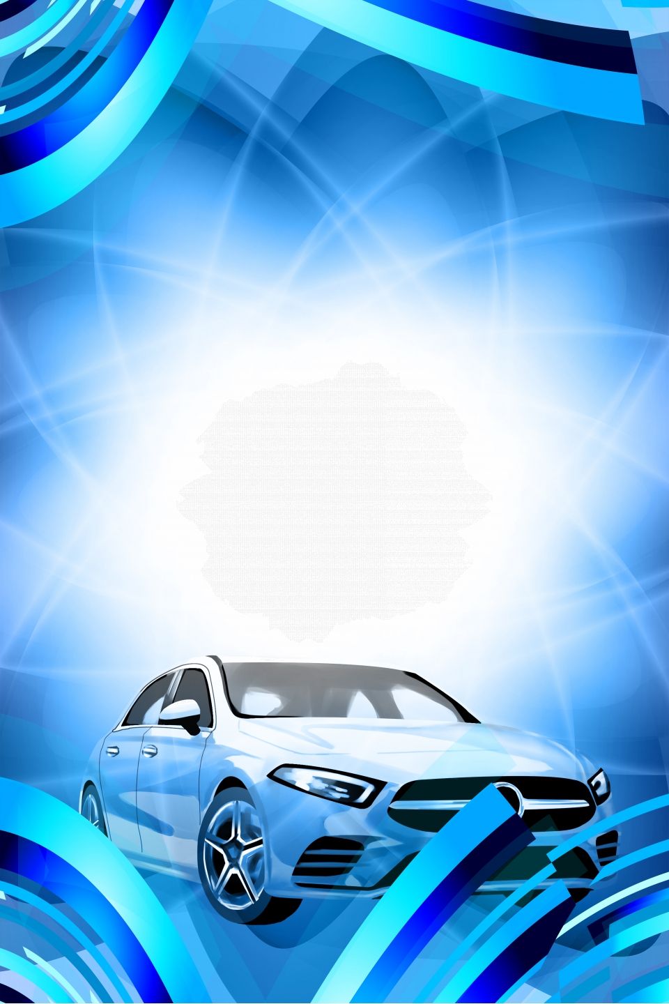 Background lễ bàn giao xe tối giản