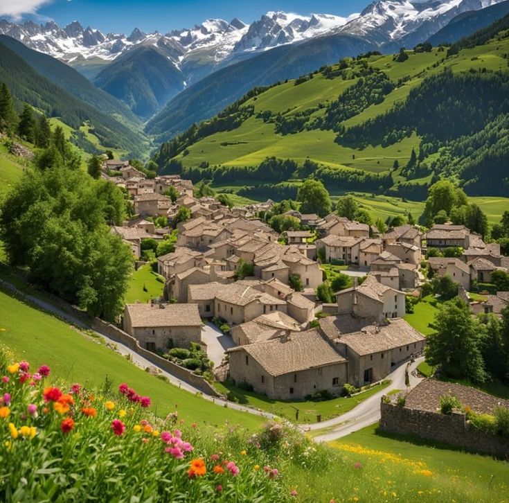 Background làng quê Châu Âu đẹp 03