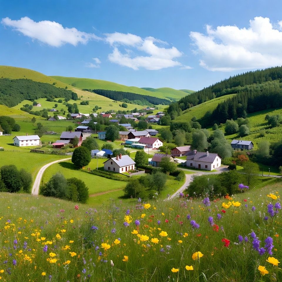 Background làng quê Châu Âu đẹp 02
