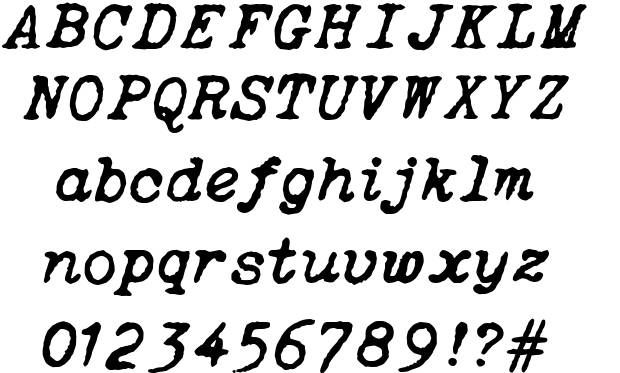 Font chữ đánh máy đẹp 01