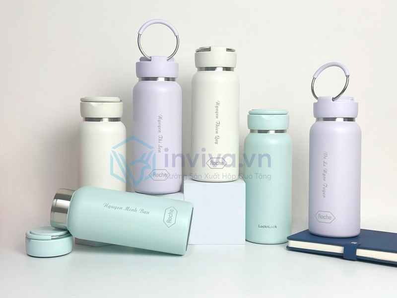 Xưởng khắc bình giữ nhiệt theo yêu cầu, giá từ 15.000đ/vị trí