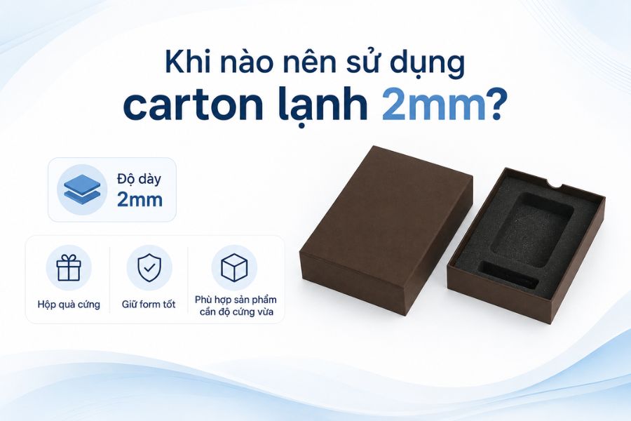 Carton lạnh dày 2mm phù hợp sản xuất hộp quà, hộp bánh trung thu Carton lạnh dày 2mm phù hợp sản xuất hộp quà, hộp bánh trung thu