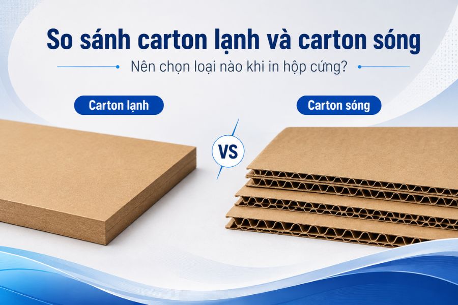 So sánh carton lạnh và carton sóng: Nên chọn loại nào khi in hộp cứng? - inviva.vn