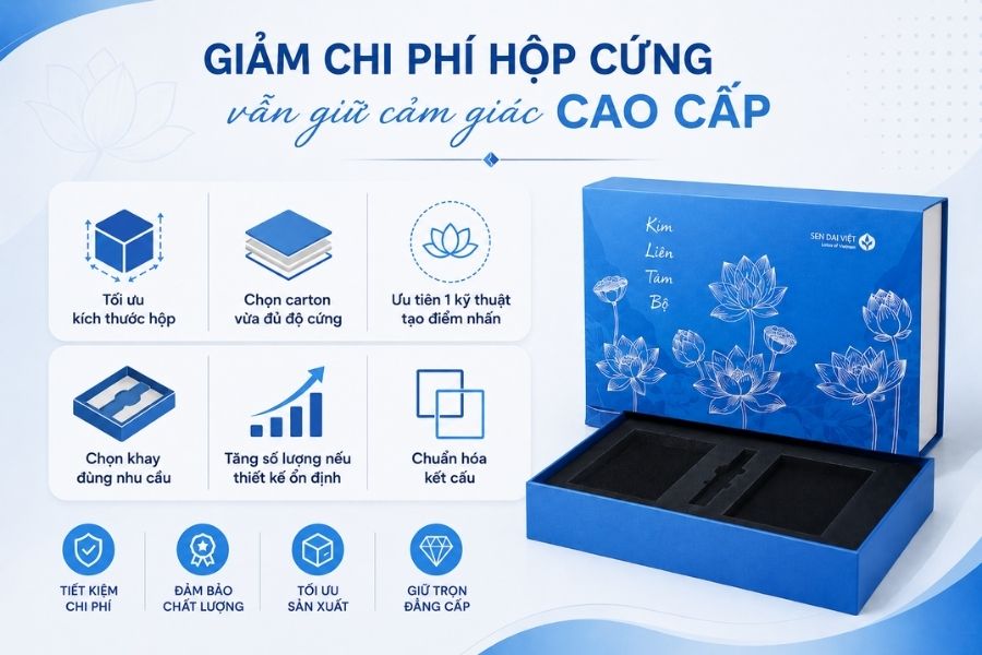 Tối ưu kích thước, vật liệu và kỹ thuật hoàn thiện giúp giảm chi phí nhưng vẫn giữ tính cao cấp Tối ưu kích thước, vật liệu và kỹ thuật hoàn thiện giúp giảm chi phí nhưng vẫn giữ tính cao cấp