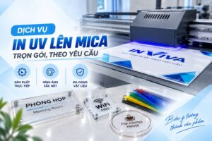 Dịch vụ in UV lên mica trọn gói, gia công mica theo yêu cầu
