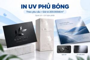 In UV phủ bóng là gì? Dịch vụ in UV phủ bóng theo yêu cầu, giá từ 200.000đ/m2