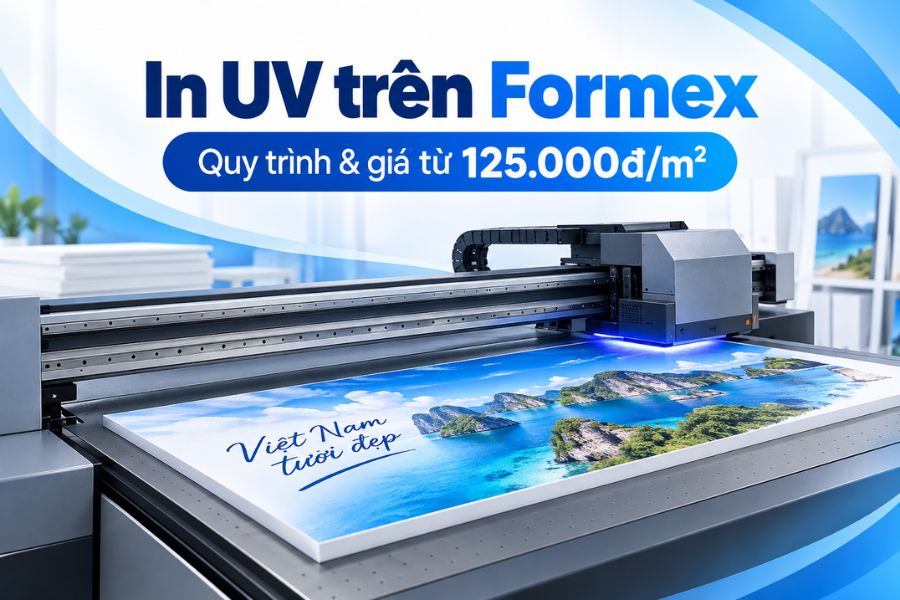 Dịch vụ in UV trên Formex: Quy trình & giá in tại In Viva chỉ từ 125.000đ/m2 - Inviva.vn