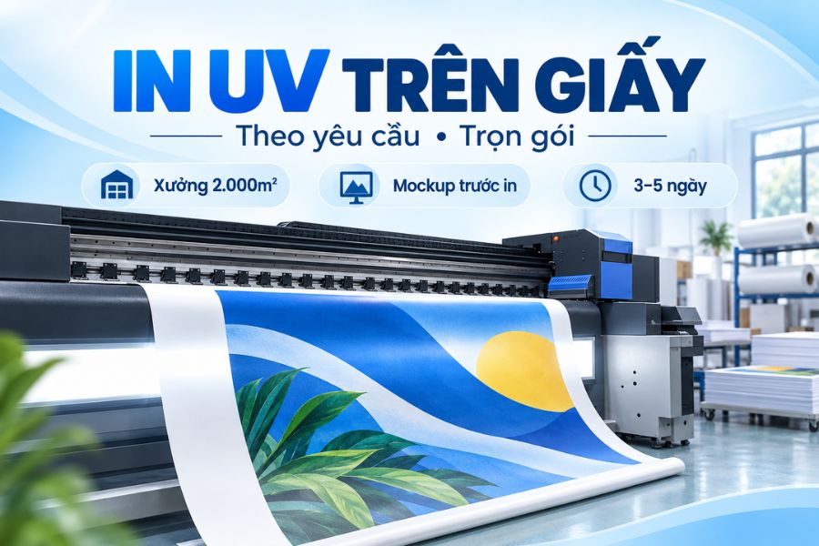 In Viva xử lý từ kiểm tra file, in UV đến bế, gấp và hoàn thiện tại cùng xưởng In Viva xử lý từ kiểm tra file, in UV đến bế, gấp và hoàn thiện tại cùng xưởng