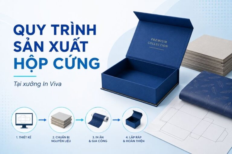 Hộp cứng được làm như thế nào? Quy trình sản xuất tại xưởng In Viva
